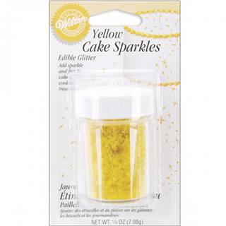 White Edible Glitter Flakes 1/4 oz Jar - 7.08 g Sprinkles